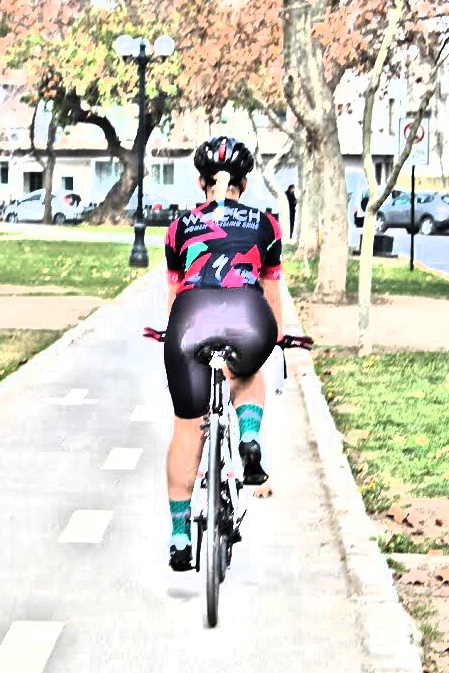 8. Aviso Pararse sobre Pedales